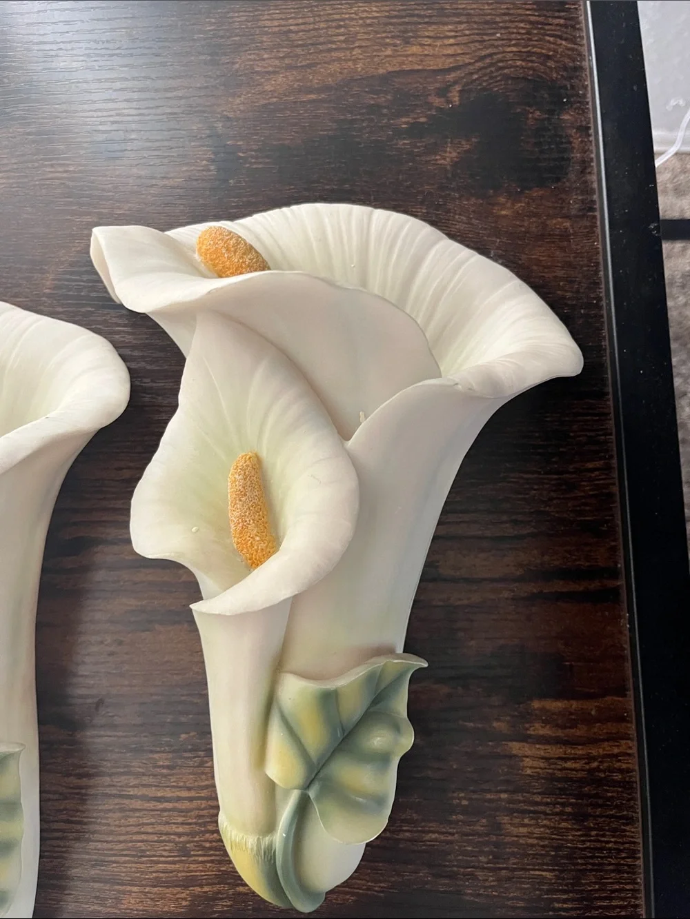 VINTAGE Ibis & Orchid: Calla Lily Wall Pocket Vase / Planters